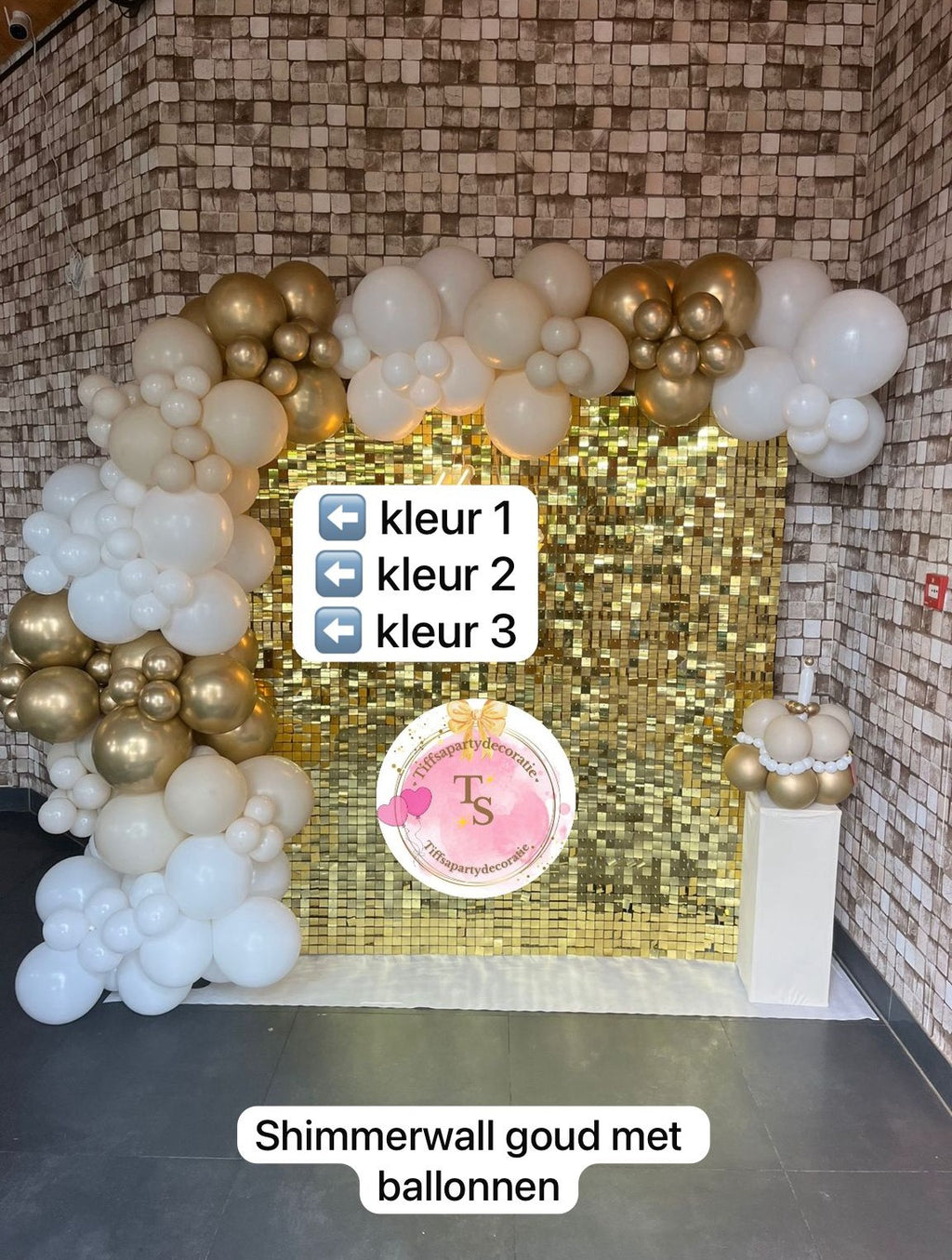 Shimmerwall – Goud | Stel Zelf Samen