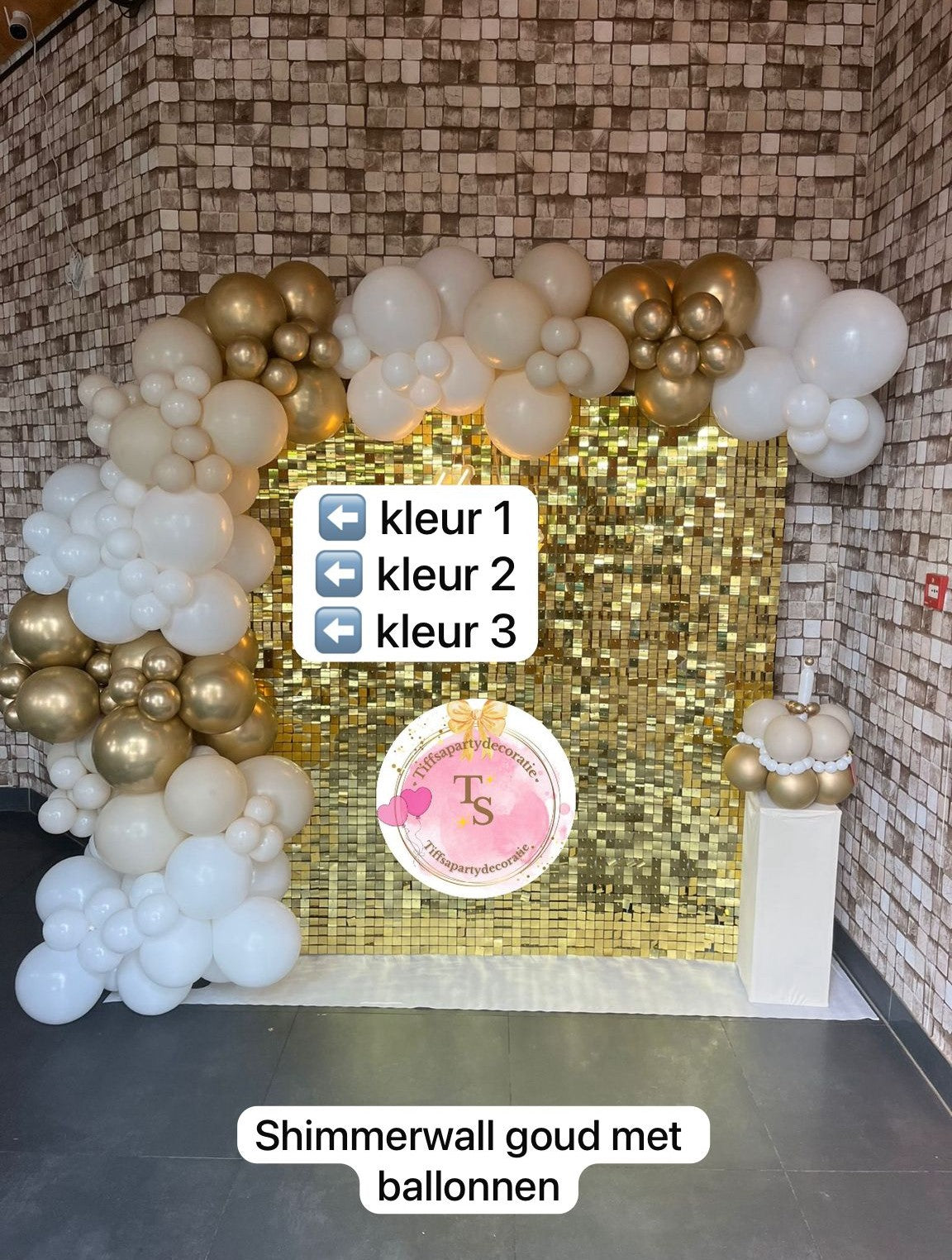 Shimmerwall – Goud | Stel Zelf Samen
